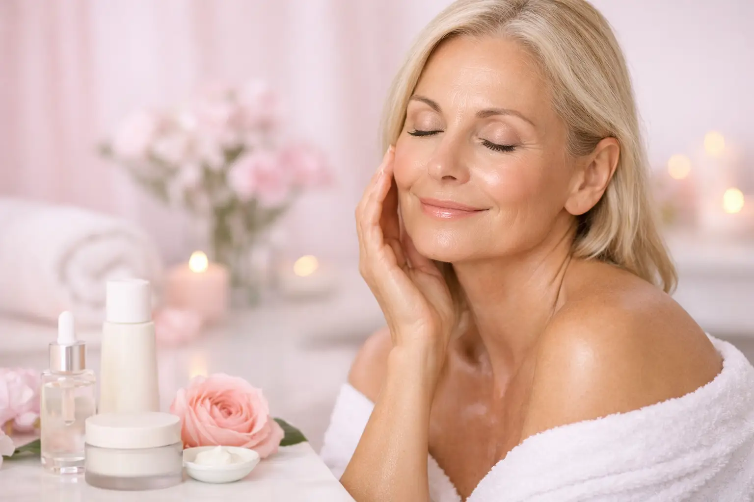 A Skincare Routine for Mature Skin That Glows