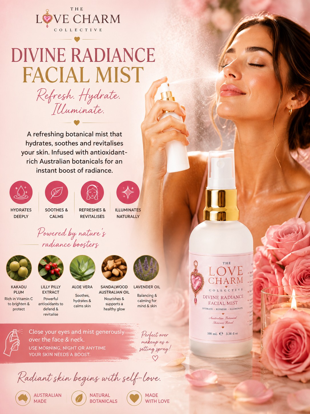 Divine Radiance Facial Mist 100 ml - Image 2